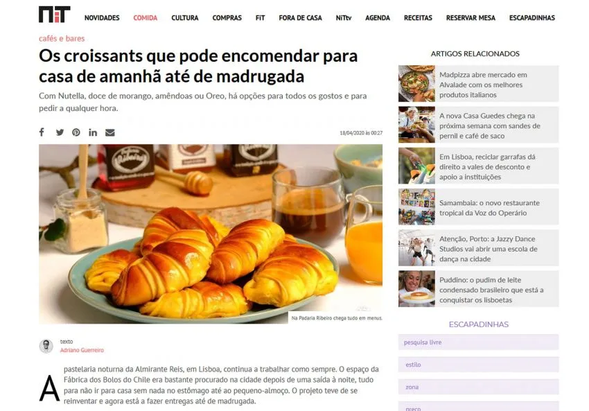 Os croissants que pode encomendar para casa