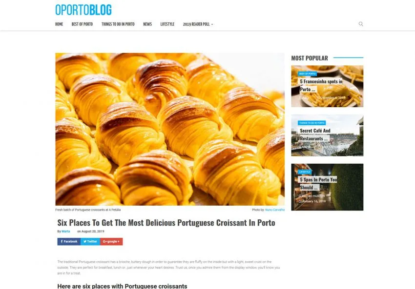 The Most Delicious Portuguese Croissant In Porto
