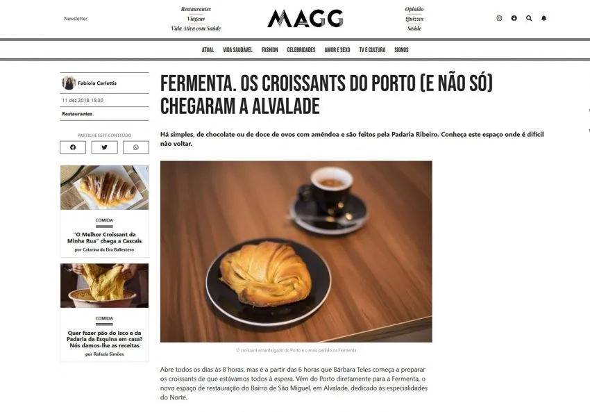 Fermenta. Croissants from Porto